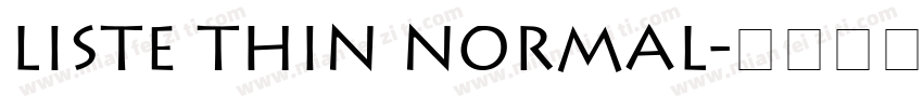 Liste Thin Normal字体转换